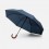 Зонт складной Classic, темно-синий с темной ручкой