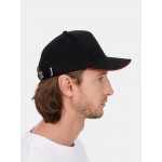 Бейсболка Classic 2.0, черная с красным кантом