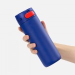 Термостакан X1 с цветной кнопкой, синий с красным