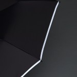 Зонт обратного сложения Norsken с фонариком, черный