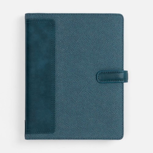 Ежедневник-органайзер Twill, недатированный, синий