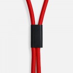 Кабель-ланьярд energyFlex Power Delivery 60 Вт, красный