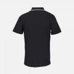 Рубашка поло унисекс Palermo, черная с белым