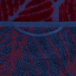 Полотенце In Leaf, малое, синее с бордовым