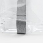 Шопер Clear Fest, ver.2, прозрачный с серыми ручками