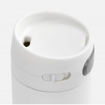 Термостакан X1 с цветной кнопкой, белый с серым