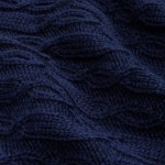 Плед Knitline, темно-синий (сапфир)