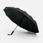 Зонт складной с УФ-защитой Ribstar, черный