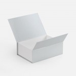 Коробка Bicolor Case, белая с серым