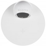 Станция беспроводной зарядки с часами и подсветкой GlobeBee, белая