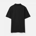 Рубашка поло унисекс Tervise, черная Рубашка поло унисекс Tervise, черная