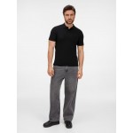 Рубашка поло унисекс Tervise, черная Рубашка поло унисекс Tervise, черная