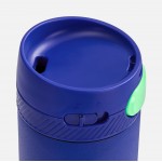 Термостакан X1 с цветной кнопкой, синий с зеленым