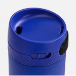 Термостакан X1 с цветной кнопкой, синий с черным