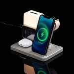 Зарядная станция с электронными часами и подсветкой Large Charge ver.3, серая