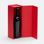 Коробка складная под бутылку Color Jacket Fold, красная