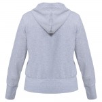 Толстовка женская Hooded Full Zip серый меланж