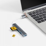 USB-хаб Slotto, серый