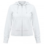 Толстовка женская Hooded Full Zip белая