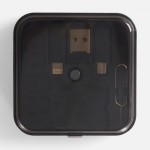 Набор щеток и переходников в органайзере с кабелем aceCase, черный