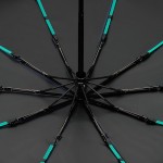 Зонт складной Skymate с УФ-защитой и ручкой-карабином, темно-синий