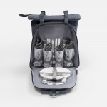 Набор для пикника Picnivo на 4 персоны, темно-серый меланж