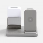 Зарядная станция с электронными часами и подсветкой Large Charge ver.3, серая