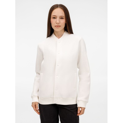 Бомбер унисекс AtmosWear, молочно-белый