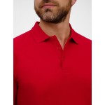 Рубашка поло унисекс Tervise, красная Рубашка поло унисекс Tervise, красная