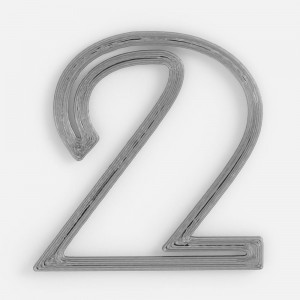 Подвеска Symbol, 3D-печать на заказ, цифра 2