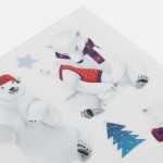 Стикерпак UV-DTF «Новый год», белые медведи