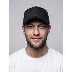 Бейсболка Basic с сеткой, черная