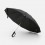 Зонт обратного сложения inLoop с ручкой-карабином, черный