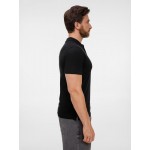 Рубашка поло унисекс Tervise, черная Рубашка поло унисекс Tervise, черная