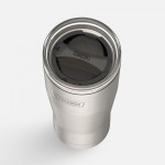 Термокружка Icon 710 с поворотной крышкой, серебристая (стальная)