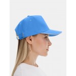 Бейсболка Classic 2.0, синяя с белым кантом