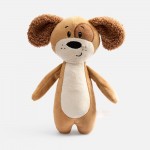 Мягкая игрушка Beastie Toys, собачка с белым шарфом