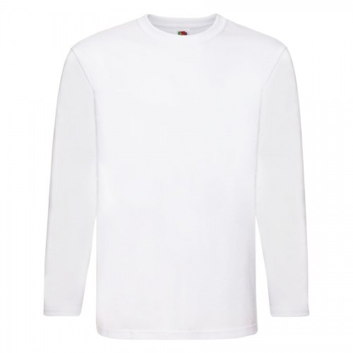 Футболка мужская SUPER PREMIUM LONG SLEEVE 190, белый