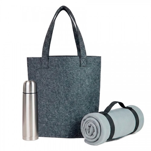Набор подарочный  ТЕПЛЫЙ ВОЙЛОК, серый