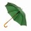 Зонт-трость SANTY, деревянная ручка, механический, зеленый