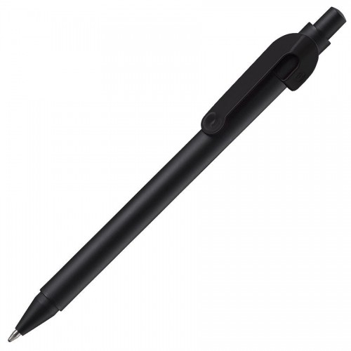 SNAKE, ручка шариковая, черный корпус, черный клип