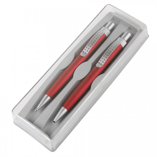 SUMO SET, набор в футляре: ручка шариковая и карандаш механический, красный