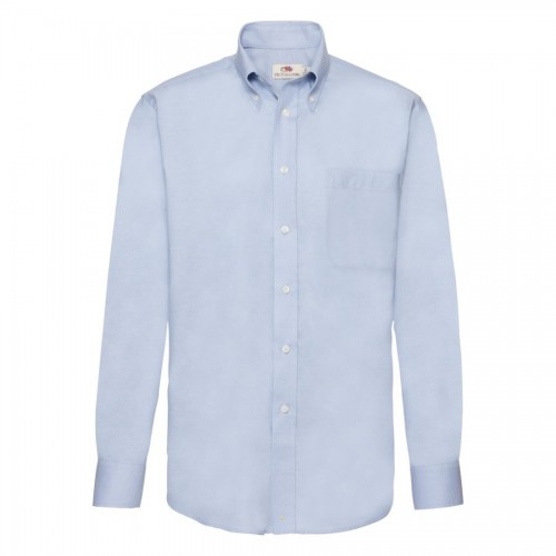 Рубашка 'Long Sleeve Oxford Shirt', голубой