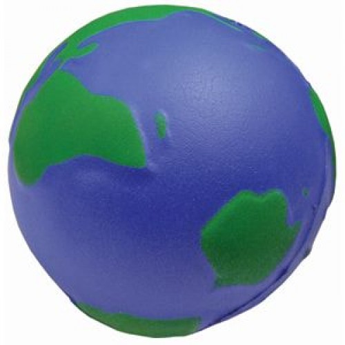 Антистресс 'Земной шар', зеленый, синий