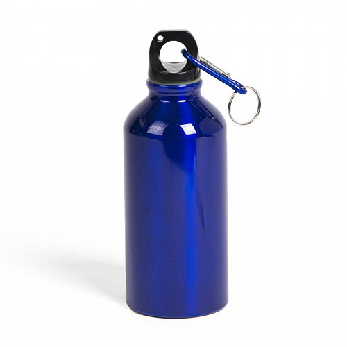 Бутылка для воды с карабином MENTO, 400мл, синий