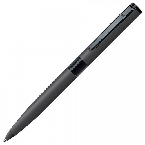 ARLEQUIN, ручка шариковая, серый/черный, металл, серый, черный