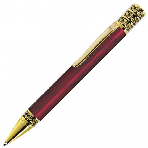 GRAND, ручка шариковая, красный/золотистый, красный, золотистый