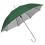 Зонт-трость с пластиковой ручкой 'под алюминий' 'Silver', полуавтомат, зеленый, серебристый