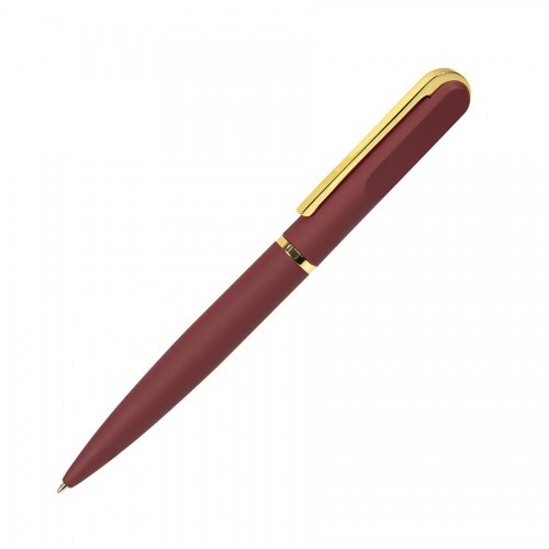 Ручка шариковатя FARO, покрытие soft touch, бордовый, золотистый
