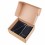 Подарочный набор TOTAL: бизнес-блокнот, карандаш, зарядное устройство, коробка, стружка, черный, синий